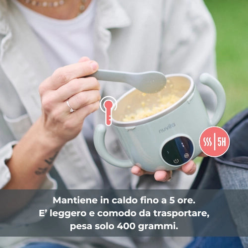 Scaldapappa portatile Nuvita Pappa’n’Go — con mantenimento della temperatura 
