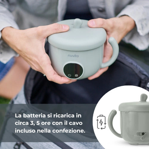 Scaldapappa portatile Nuvita Pappa’n’Go — con mantenimento della temperatura 