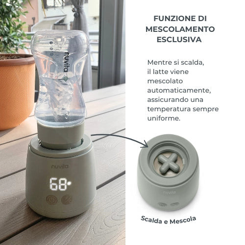Scaldabiberon portatile Nuvita Mix70 — con funzione di miscelazione 