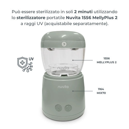 Scaldabiberon portatile Nuvita Mix70 — con funzione di miscelazione 