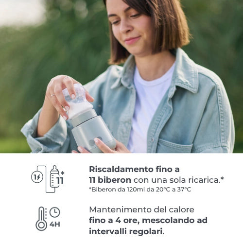 Scaldabiberon portatile Nuvita Mix70 — con funzione di miscelazione 