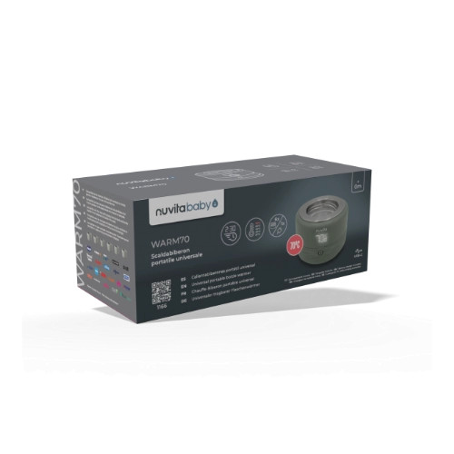 Scaldabiberon portatile Nuvita Warm70 — riscaldamento rapido 
