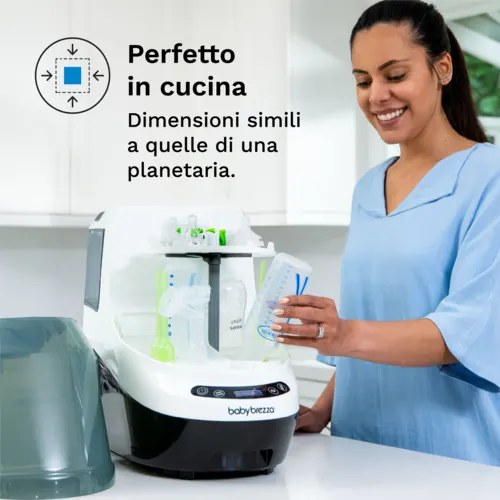 Baby Brezza Bottle Washer Pro Kit + HEPA Replacement Filter + Detergent Pod Refill 