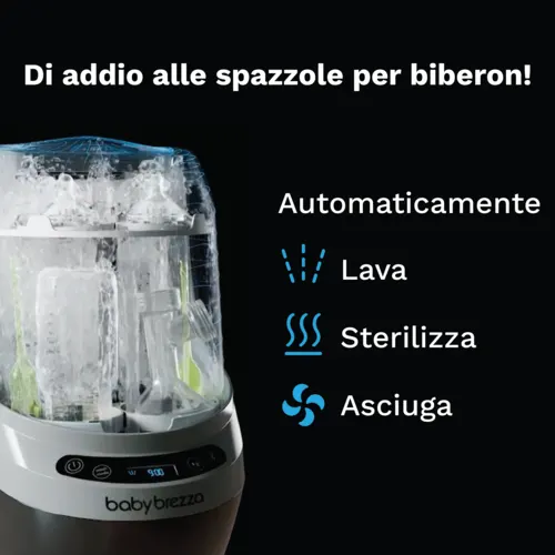 Baby Brezza Bottle Washer Pro Kit + HEPA Replacement Filter + Detergent Pod Refill 