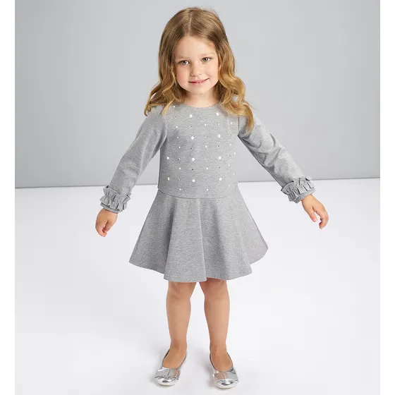 Abito bambina con perle 